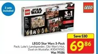 Walmart LEGO Star Wars 3-Pack offer