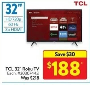 Walmart TCL 32" Roku TV offer