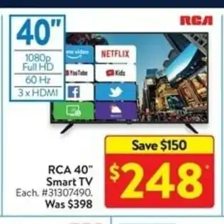 Walmart RCA 40" Smart TV offer