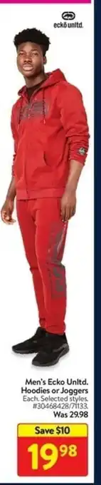 Walmart Men's Ecko Unltd. Hoodies or Joggers offer