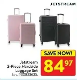 Walmart Jetstream 2-Piece Harside Luggage Set offer