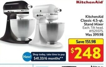Walmart KitchenAid Classic 4.5-qt Stand Mixer offer