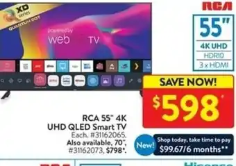Walmart RCA 55 AK UHD QLED Smart TV offer