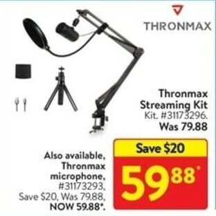 Walmart Thronmax Streaming Kit offer