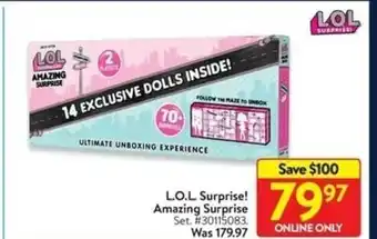 Walmart L.O.L Surprise! Amazing Surprise offer
