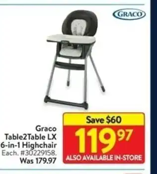 Walmart Graco Table2 Table LX offer