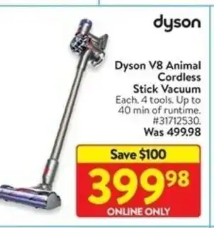 Walmart Dyson V8 Animal Cordless offer