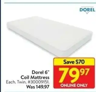 Walmart Dorel 6 Coil Mattress offer