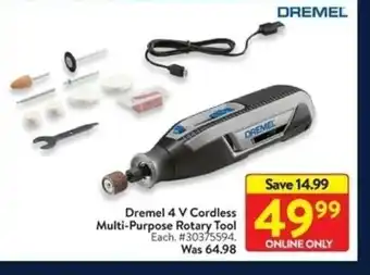 Walmart Dremel 4V Cordless offer