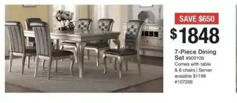 Bad Boy Superstore 7-Piece Dining Set offer