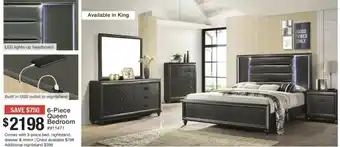 Bad Boy Superstore 6-Piece Queen Bedroom offer
