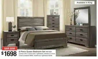 Bad Boy Superstore 6-Piece Queen Bedroom Set offer