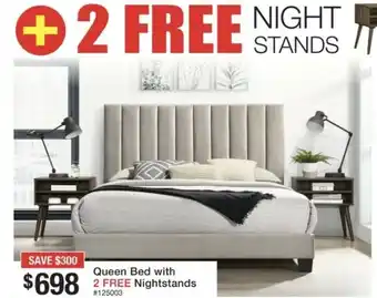 Bad Boy Superstore Queen Bed with Nightstands offer
