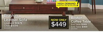 Leon's Boyton Coffee Table offer
