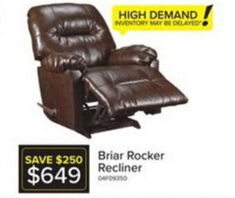 Leon's Briar Rocker Recliner offer