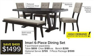 Leon's Imari 6-Piece Dining Set offer