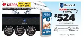 Surplus Furniture Sierra Queen Mattress Set offer