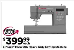 Michaels SINGER HD6700C Heavy-Duty Sewing machine offer