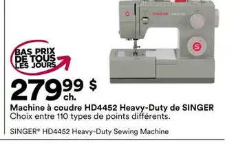 Michaels Machine à coudre HD4452 Heavy-Duty de SINGER offer