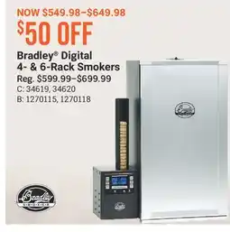 Cabela's Bradley Digital 4-& 6-Rack Smokers offer