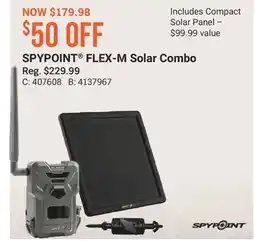 Cabela's SPYPOINT FLEX-M Solar Combo offer