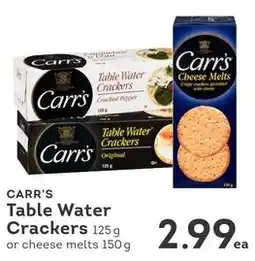 IGA Carr's Table Water Crackers offer