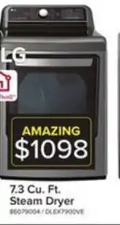 Leon's 7.3 cu. Ft. Steam Dryer offer