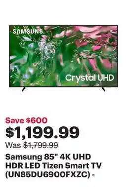 Best Buy Samsung 85 4K UHD HDR LED Tizen Smart TV (UN85DU6900FXZC) - 2024 - Only at Best Buy offer