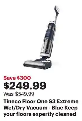 Best Buy Tineco Floor One S3 Extreme Wet/Dry Vacuum - Blue offer