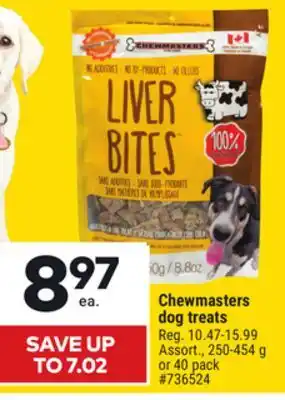 Giant Tiger Chewmasters dog treats offer