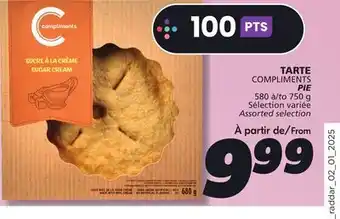 IGA COMPLIMENTS PIE offer