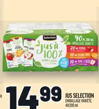 Metro JUS SELECTION | SELECTION JUICE offer