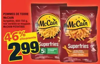 Super C POMMES DE TERRE McCAIN | McCAIN POTATOES offer