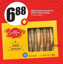 FreshCo Eight Treasures Head-On, Shell-On Raw Shrimp Frozen offer