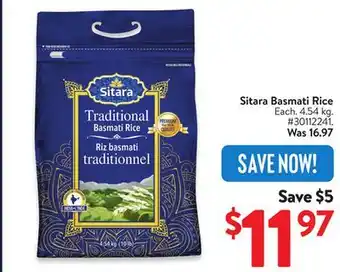 Walmart Sitara Basmati Rice offer