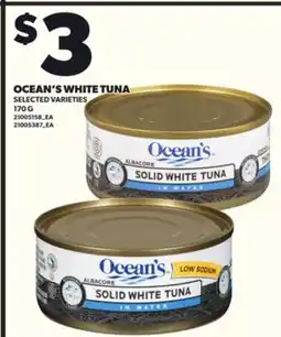 Loblaws OCEAN'S WHITE TUNA, 170G offer