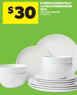 Real Canadian Superstore EVERDAY ESSENTIALS 12 PIECE DINNERWARE SETS offer