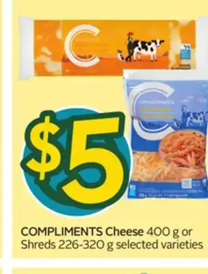 Sobeys COMPLIMENTS Cheese offer