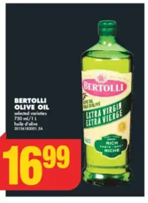 No Frills BERTOLLI OLIVE OIL, 750 mL/1 L offer