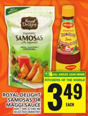 Food Basics ROYAL DELIGHT SAMOSAS OR MAGGI SAUCE offer