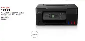 Staples Canon PIXMA G3270 MegaTank Wireless All-in-One Printer offer