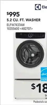 RONA 5.2 CU FT. WASHER offer