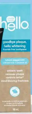 Walmart Hello Whitening 98 mL Toothpaste offer