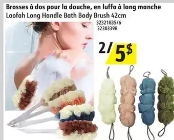 Sushi Shop Loofah Long Handle Bath Body Brush 42cm offer