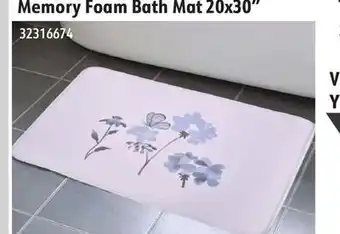 Hart Memory Foam Bath Mat 20x30 offer