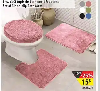 Sushi Shop Set of 3 Non-slip Bath Mats offer