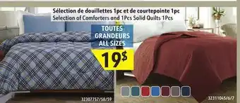 Hart Selection of Comforters and 1Pcs Solid Quilts 1Pcs offer