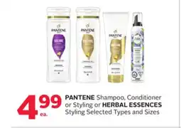 Rexall PANTENE Shampoo, Conditioner or Styling or HERBAL ESSENCES Styling offer