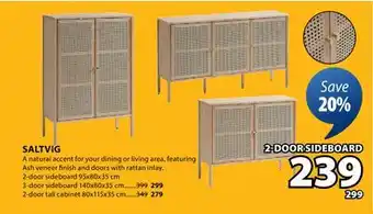 JYSK SALTVIG 2-DOOR SIDEBOARD offer