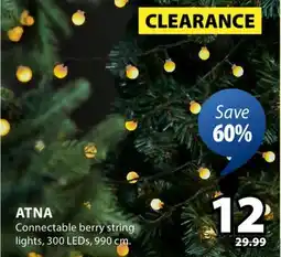 JYSK Atna Connectable berry string lights offer